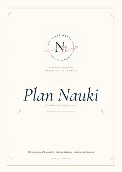 Okładka: Plan Nauki