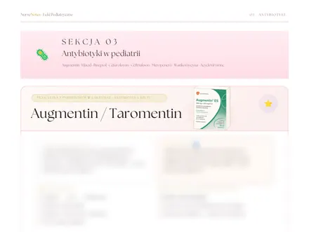 Antybiotyki w pediatrii. Strona z pakietu Niezbędnik Pediatria i Leki pediatryczne