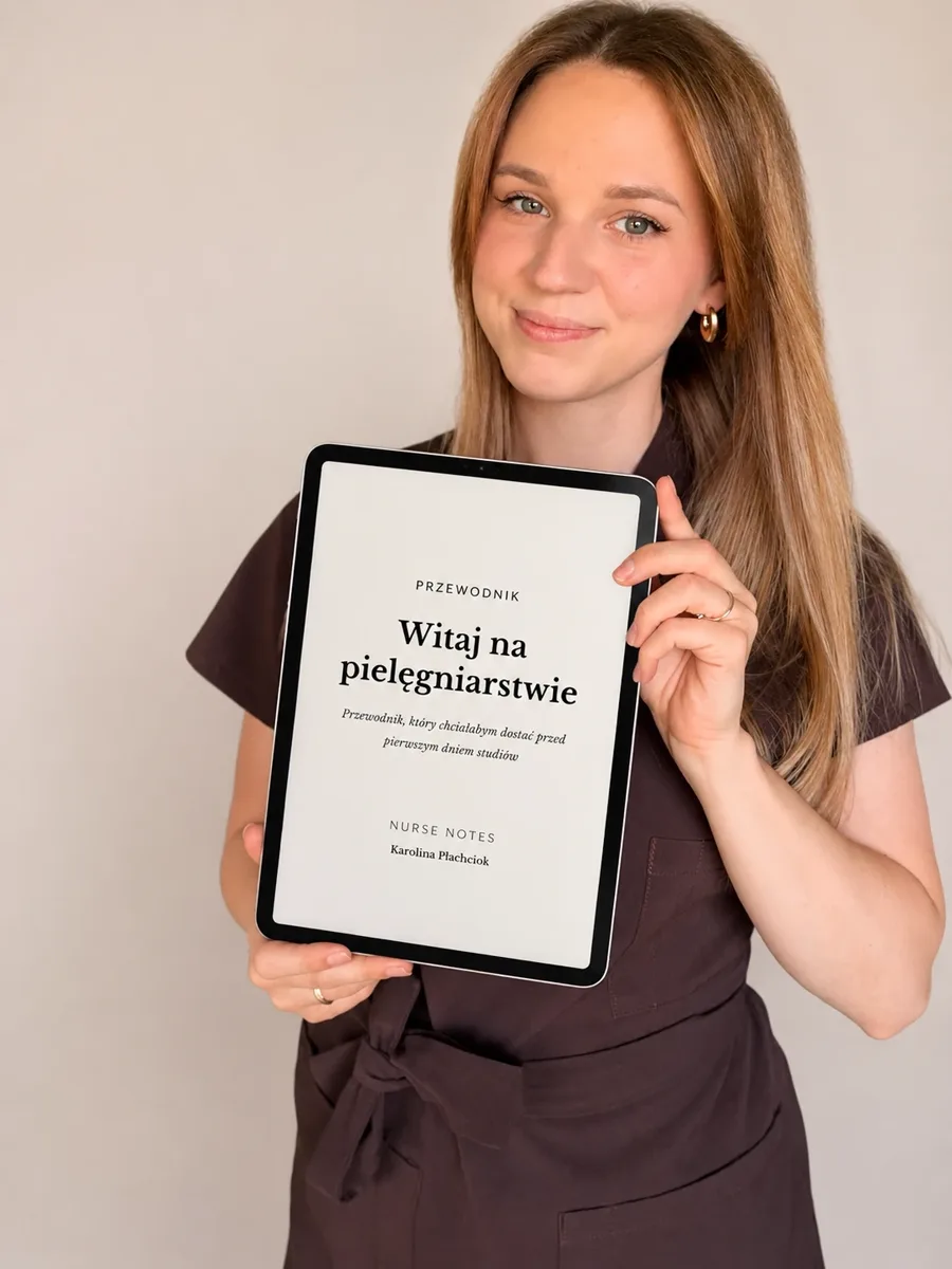 Karolina z przewodnikiem Witaj na pielęgniarstwie